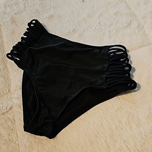 Bikini 2 Piece Black & White Size Small - Picture 6 of 6